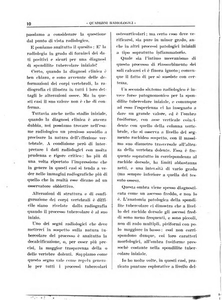 Quaderni radiologici rivista bimestrale di radiologia pratica