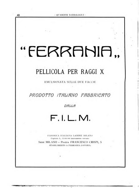 Quaderni radiologici rivista bimestrale di radiologia pratica