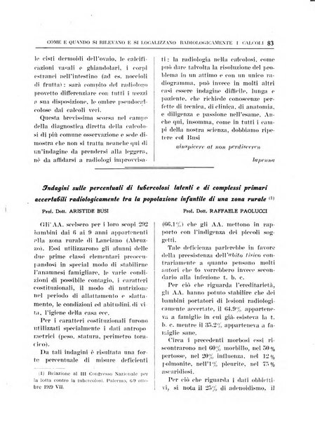 Quaderni radiologici rivista bimestrale di radiologia pratica