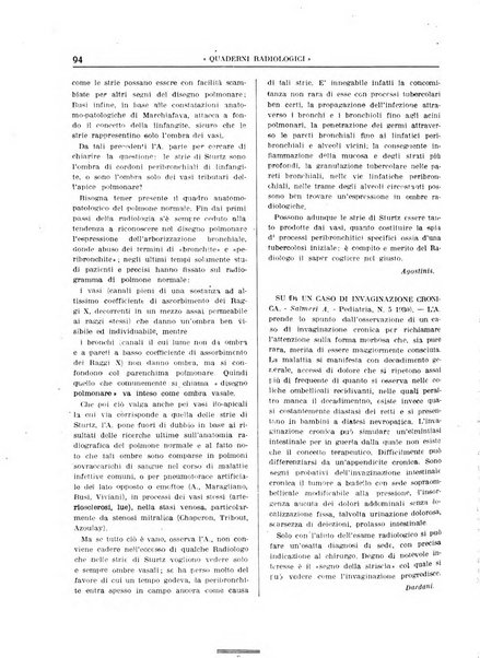 Quaderni radiologici rivista bimestrale di radiologia pratica