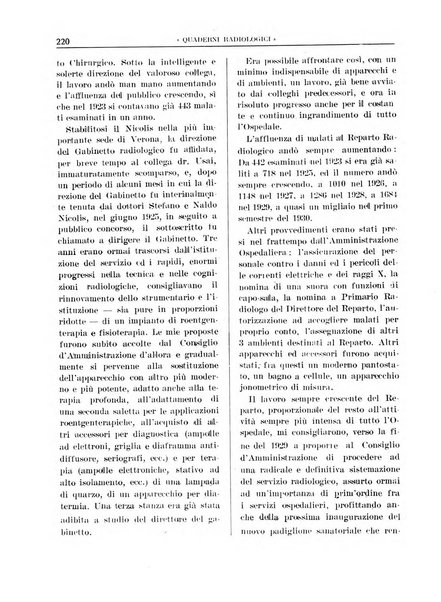 Quaderni radiologici rivista bimestrale di radiologia pratica