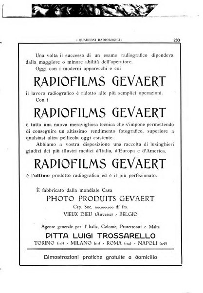 Quaderni radiologici rivista bimestrale di radiologia pratica