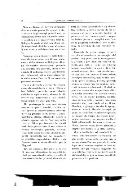 Quaderni radiologici rivista bimestrale di radiologia pratica