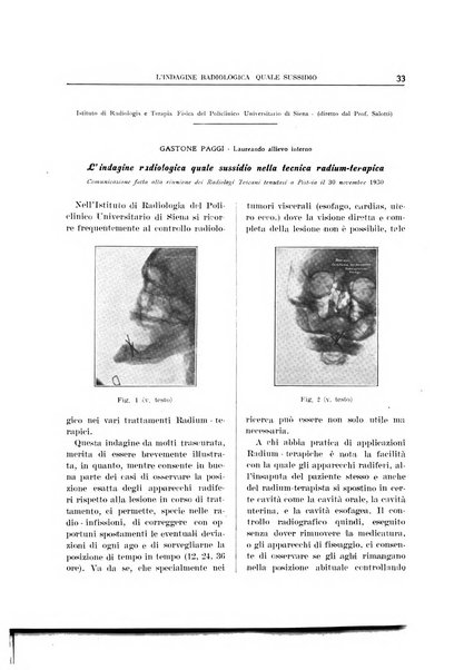 Quaderni radiologici rivista bimestrale di radiologia pratica