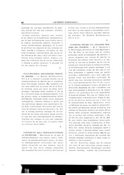 Quaderni radiologici rivista bimestrale di radiologia pratica