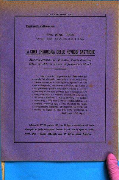 Quaderni radiologici rivista bimestrale di radiologia pratica