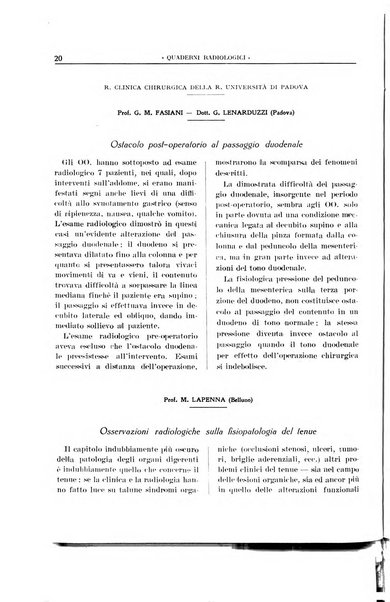 Quaderni radiologici rivista bimestrale di radiologia pratica