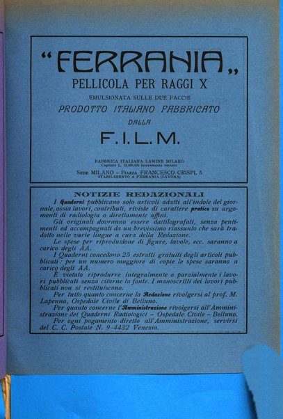 Quaderni radiologici rivista bimestrale di radiologia pratica