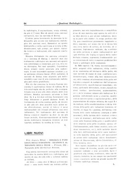 Quaderni radiologici rivista bimestrale di radiologia pratica