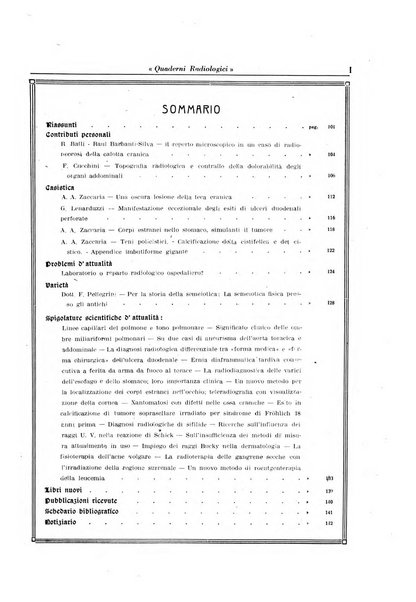 Quaderni radiologici rivista bimestrale di radiologia pratica