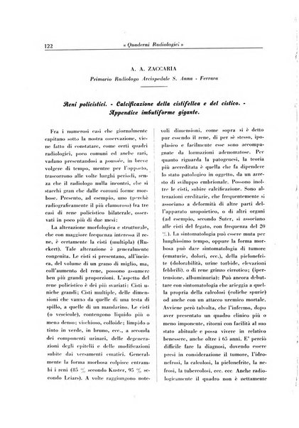 Quaderni radiologici rivista bimestrale di radiologia pratica