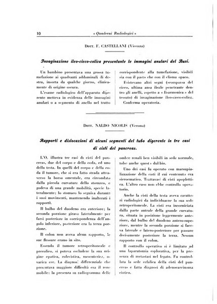 Quaderni radiologici rivista bimestrale di radiologia pratica