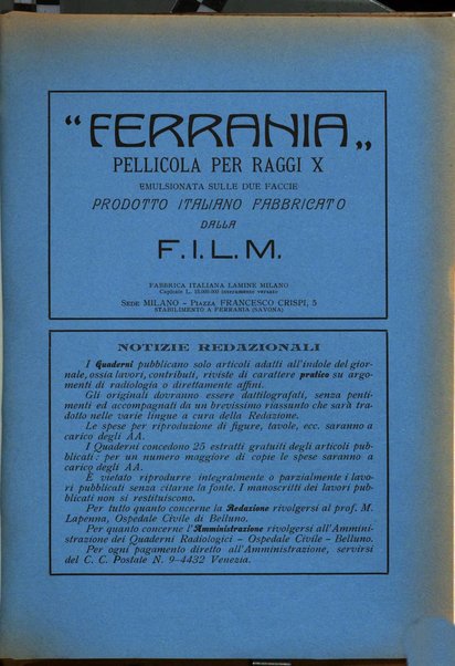 Quaderni radiologici rivista bimestrale di radiologia pratica