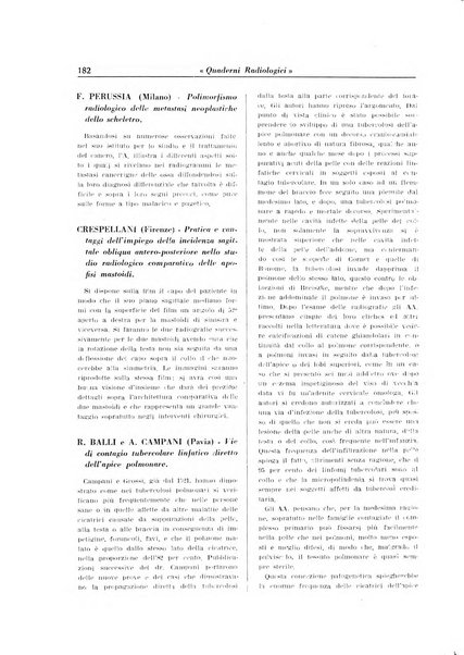 Quaderni radiologici rivista bimestrale di radiologia pratica