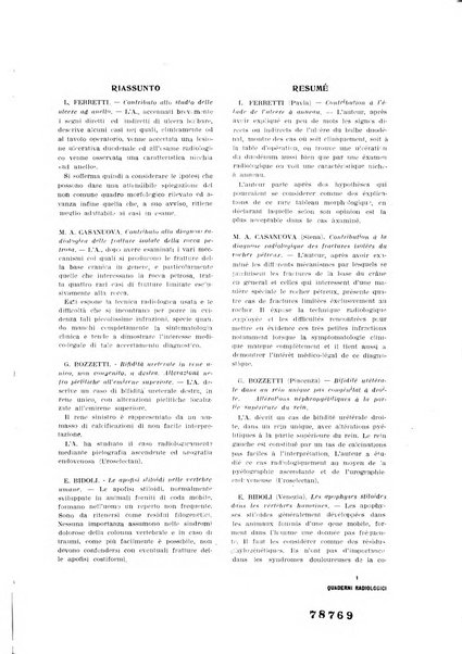 Quaderni radiologici rivista bimestrale di radiologia pratica