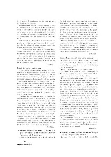 Quaderni radiologici rivista bimestrale di radiologia pratica