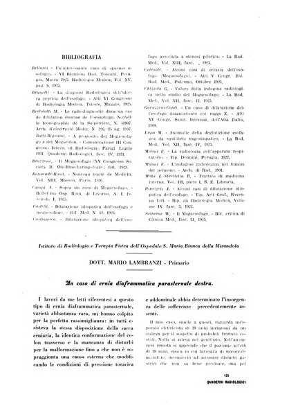 Quaderni radiologici rivista bimestrale di radiologia pratica