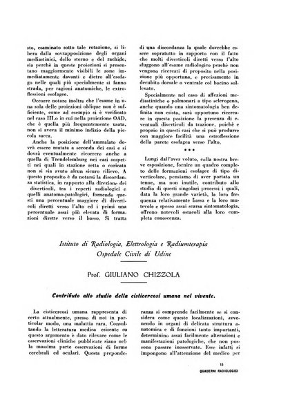 Quaderni radiologici rivista bimestrale di radiologia pratica