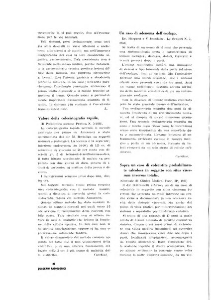 Quaderni radiologici rivista bimestrale di radiologia pratica