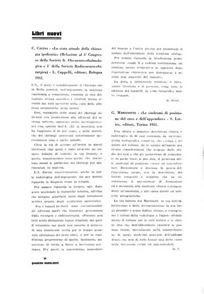 Quaderni radiologici rivista bimestrale di radiologia pratica