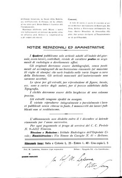 Quaderni radiologici rivista bimestrale di radiologia pratica