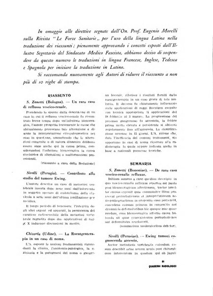 Quaderni radiologici rivista bimestrale di radiologia pratica