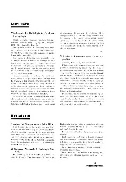 Quaderni radiologici rivista bimestrale di radiologia pratica