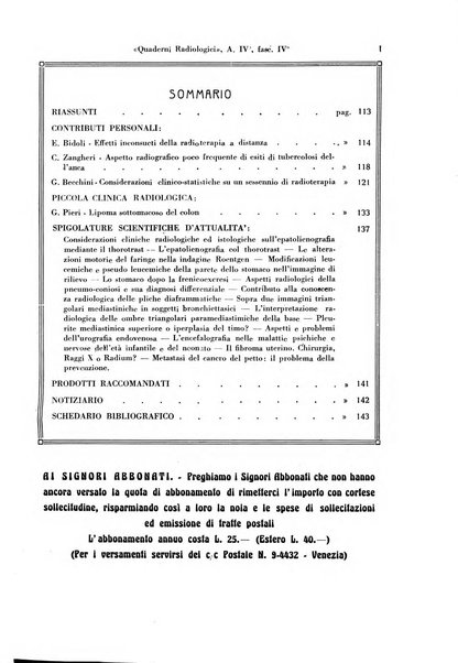 Quaderni radiologici rivista bimestrale di radiologia pratica