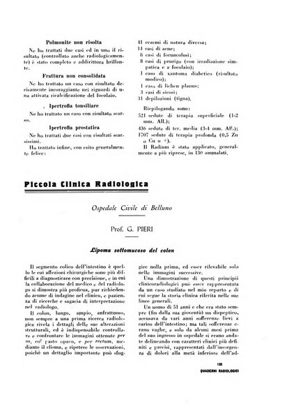 Quaderni radiologici rivista bimestrale di radiologia pratica