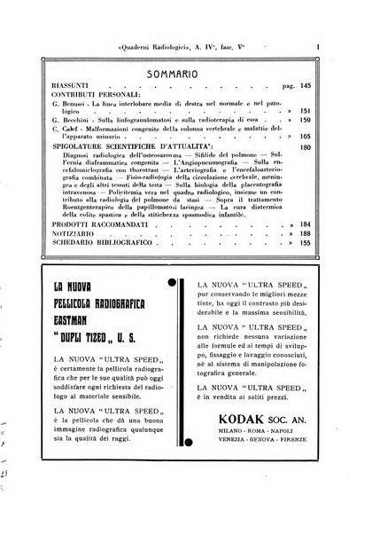 Quaderni radiologici rivista bimestrale di radiologia pratica