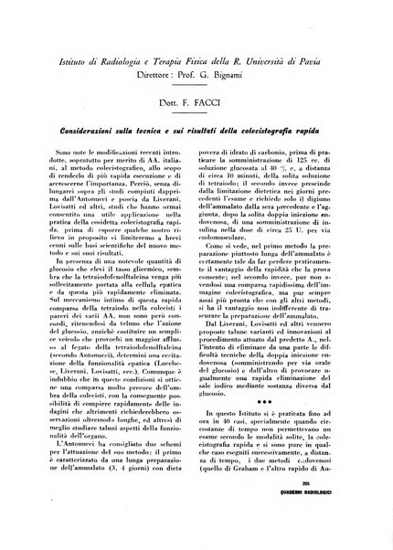Quaderni radiologici rivista bimestrale di radiologia pratica