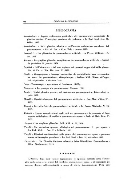 Quaderni radiologici rivista bimestrale di radiologia pratica