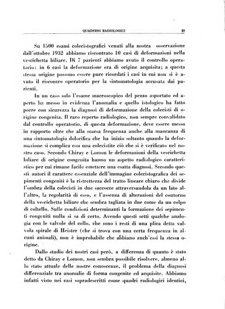 Quaderni radiologici rivista bimestrale di radiologia pratica