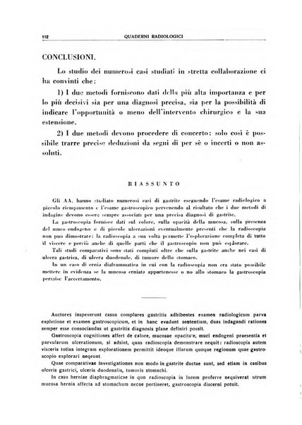 Quaderni radiologici rivista bimestrale di radiologia pratica