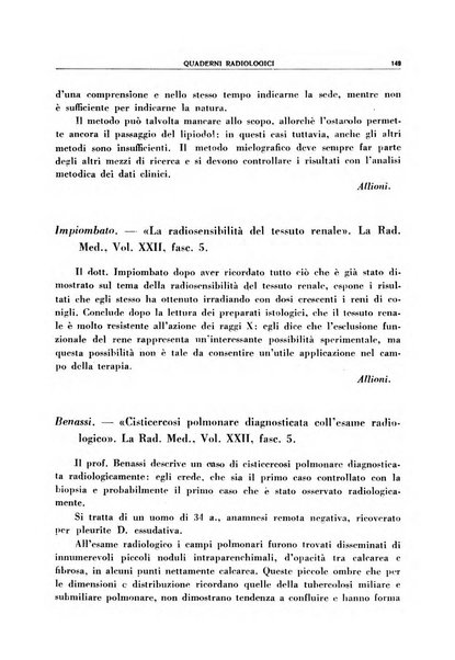 Quaderni radiologici rivista bimestrale di radiologia pratica