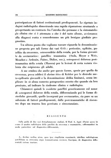 Quaderni radiologici rivista bimestrale di radiologia pratica