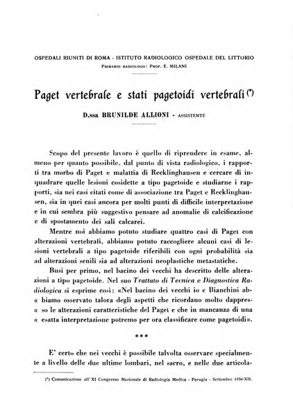 Quaderni radiologici rivista bimestrale di radiologia pratica