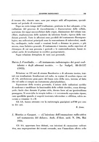 Quaderni radiologici rivista bimestrale di radiologia pratica