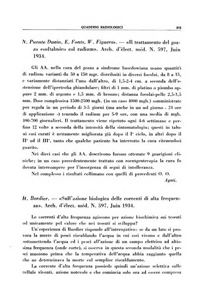 Quaderni radiologici rivista bimestrale di radiologia pratica