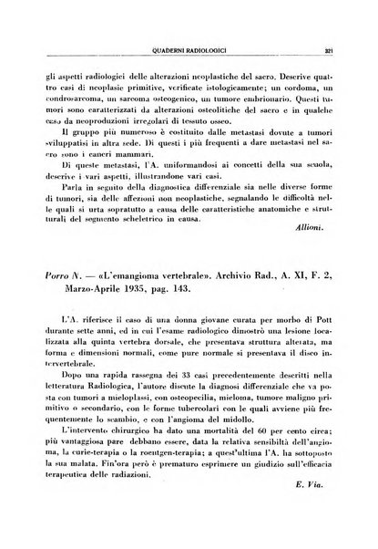 Quaderni radiologici rivista bimestrale di radiologia pratica