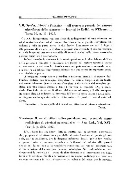 Quaderni radiologici rivista bimestrale di radiologia pratica