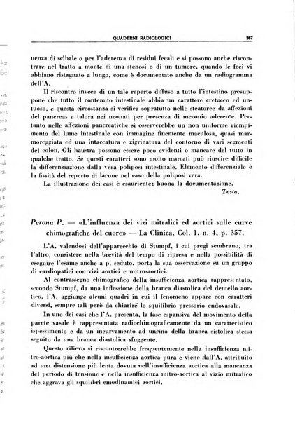 Quaderni radiologici rivista bimestrale di radiologia pratica