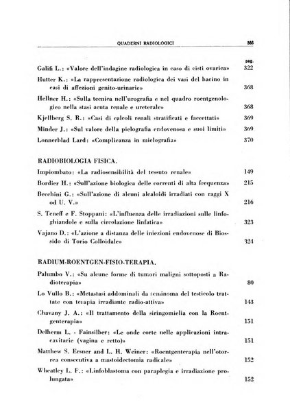 Quaderni radiologici rivista bimestrale di radiologia pratica