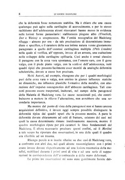 Quaderni radiologici rivista bimestrale di radiologia pratica