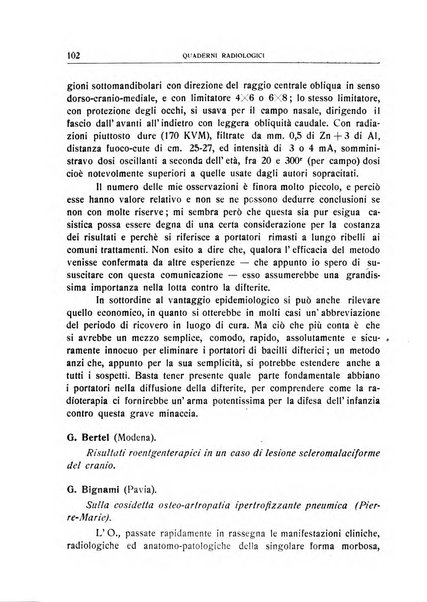 Quaderni radiologici rivista bimestrale di radiologia pratica