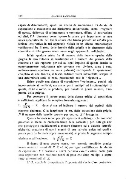 Quaderni radiologici rivista bimestrale di radiologia pratica