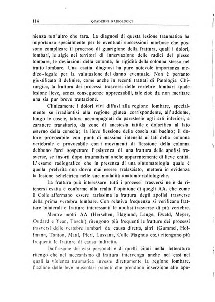 Quaderni radiologici rivista bimestrale di radiologia pratica