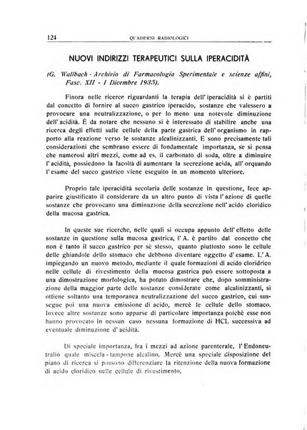 Quaderni radiologici rivista bimestrale di radiologia pratica