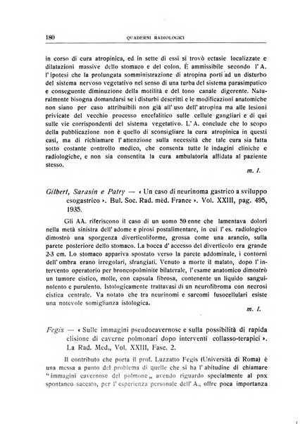 Quaderni radiologici rivista bimestrale di radiologia pratica