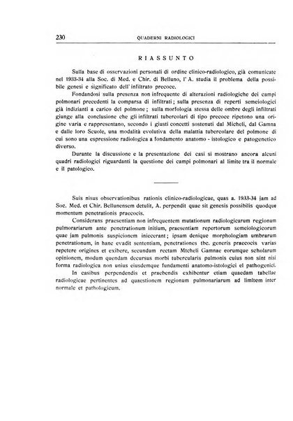 Quaderni radiologici rivista bimestrale di radiologia pratica